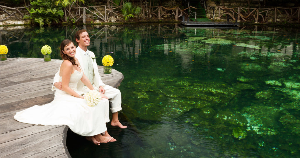 BTW couple at cenote